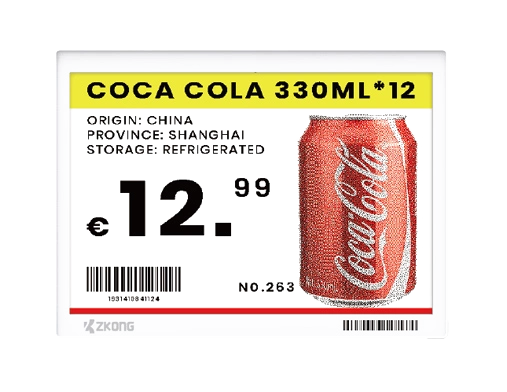 ZKONG Valley 10,2 inç ZKC102V Elektronik Raf Etiketi