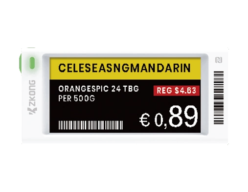 ZKONG Valley 2,9 inç ZKC29V Elektronik Raf Etiketi